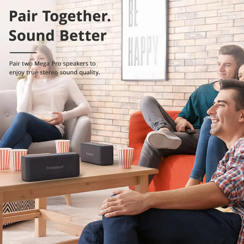 Tronsmart Mega Pro – Altavoz Bluetooth 60W con Graves Potentes y Resistencia IPX5