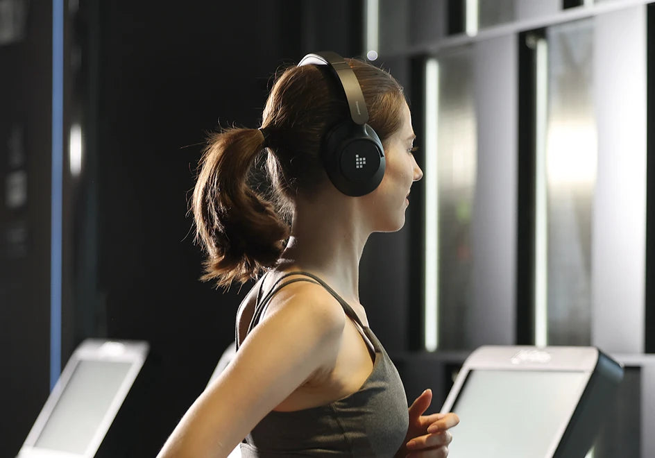 Tronsmart Sounfii Q20S Headphones Wireless Bluetooth Headset with Noise Cancellation 60H Playtime Hi-Res Audio App Control