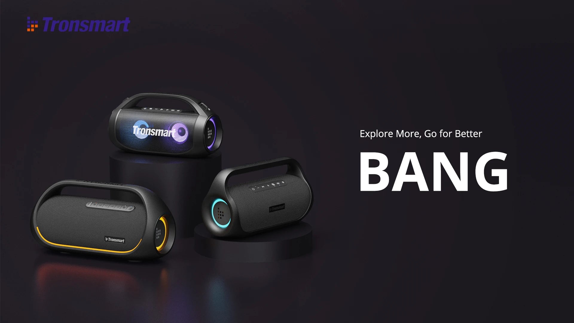 Tronsmart Bang SE Speaker Portable Speaker with Bluetooth 5.3, 24-Hour Playtime, Portable Handle, for Camping, Party
