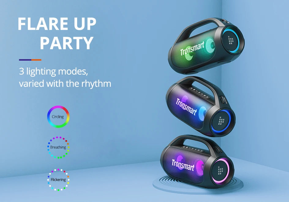 Tronsmart Bang SE Speaker Portable Speaker with Bluetooth 5.3, 24-Hour Playtime, Portable Handle, for Camping, Party