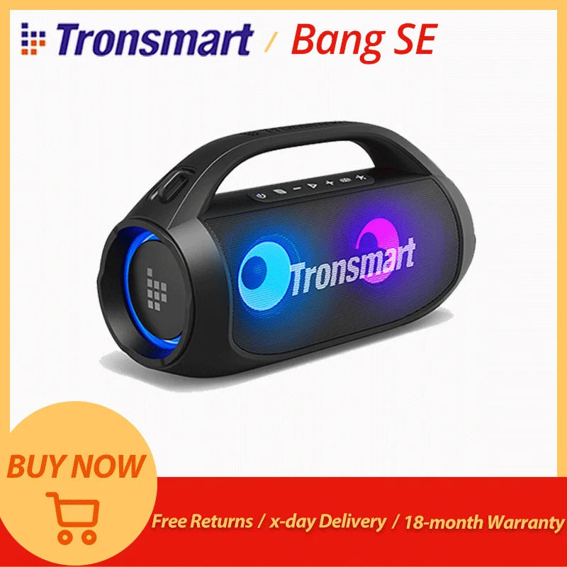 Tronsmart Bang SE Speaker Portable Speaker with Bluetooth 5.3, 24-Hour Playtime, Portable Handle, for Camping, Party